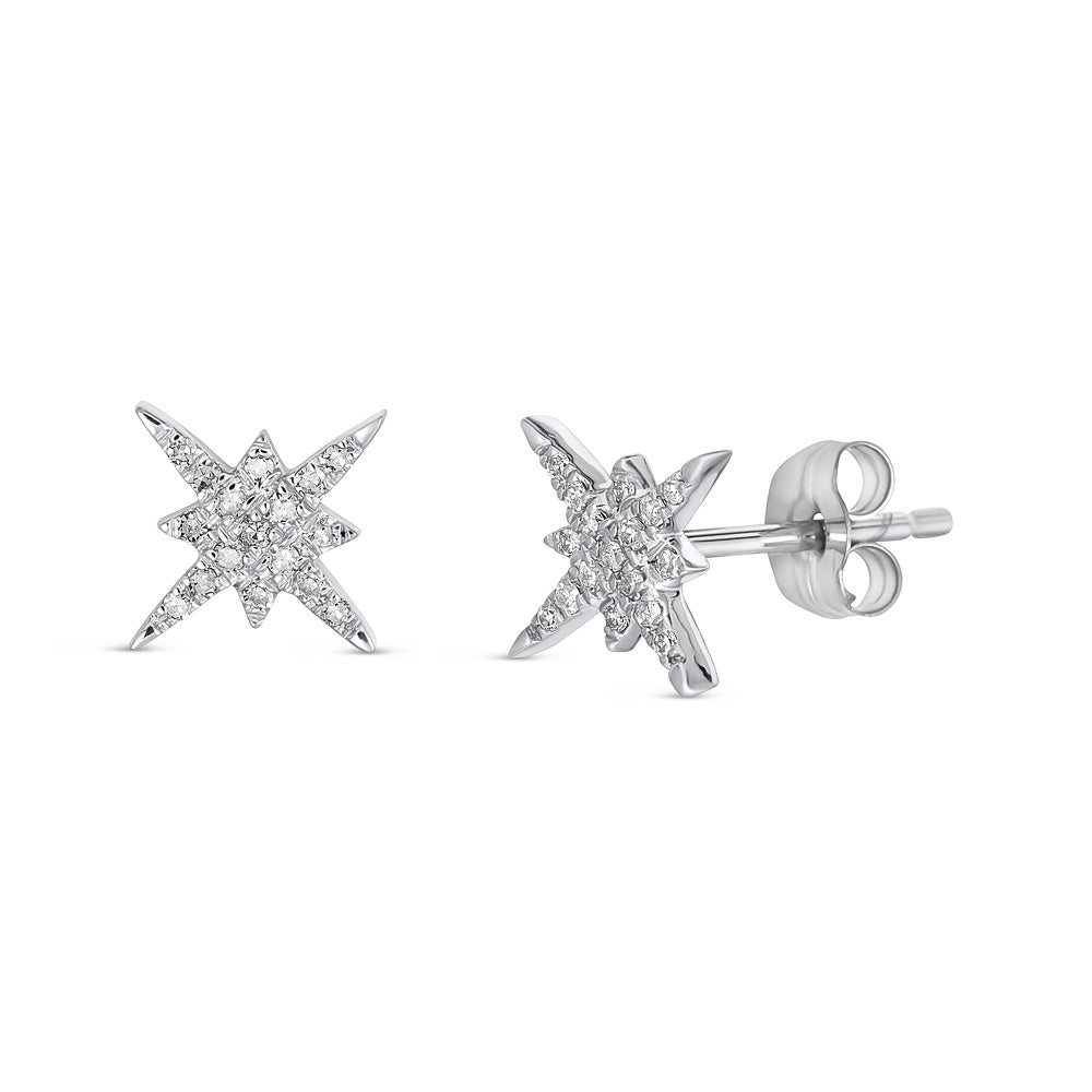 14K Star Stud Earrings