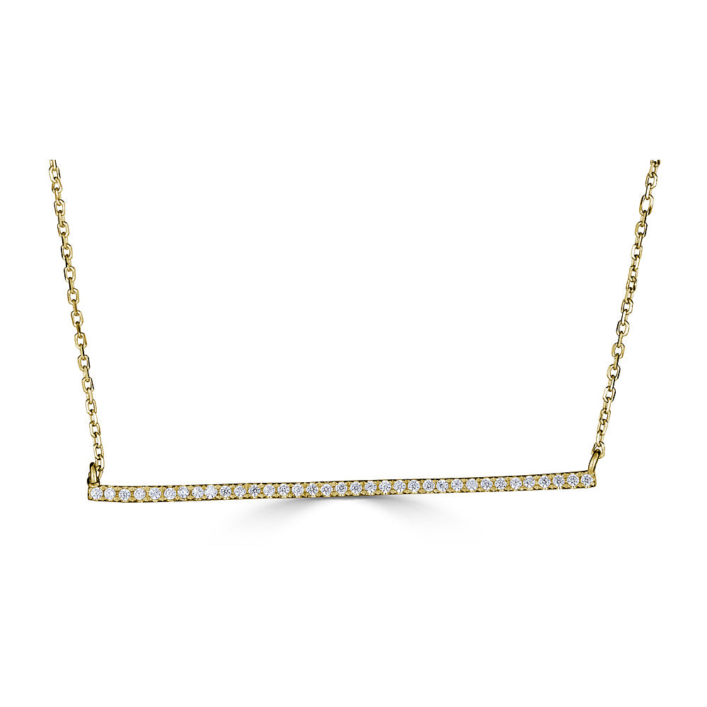 14K Bar Necklace