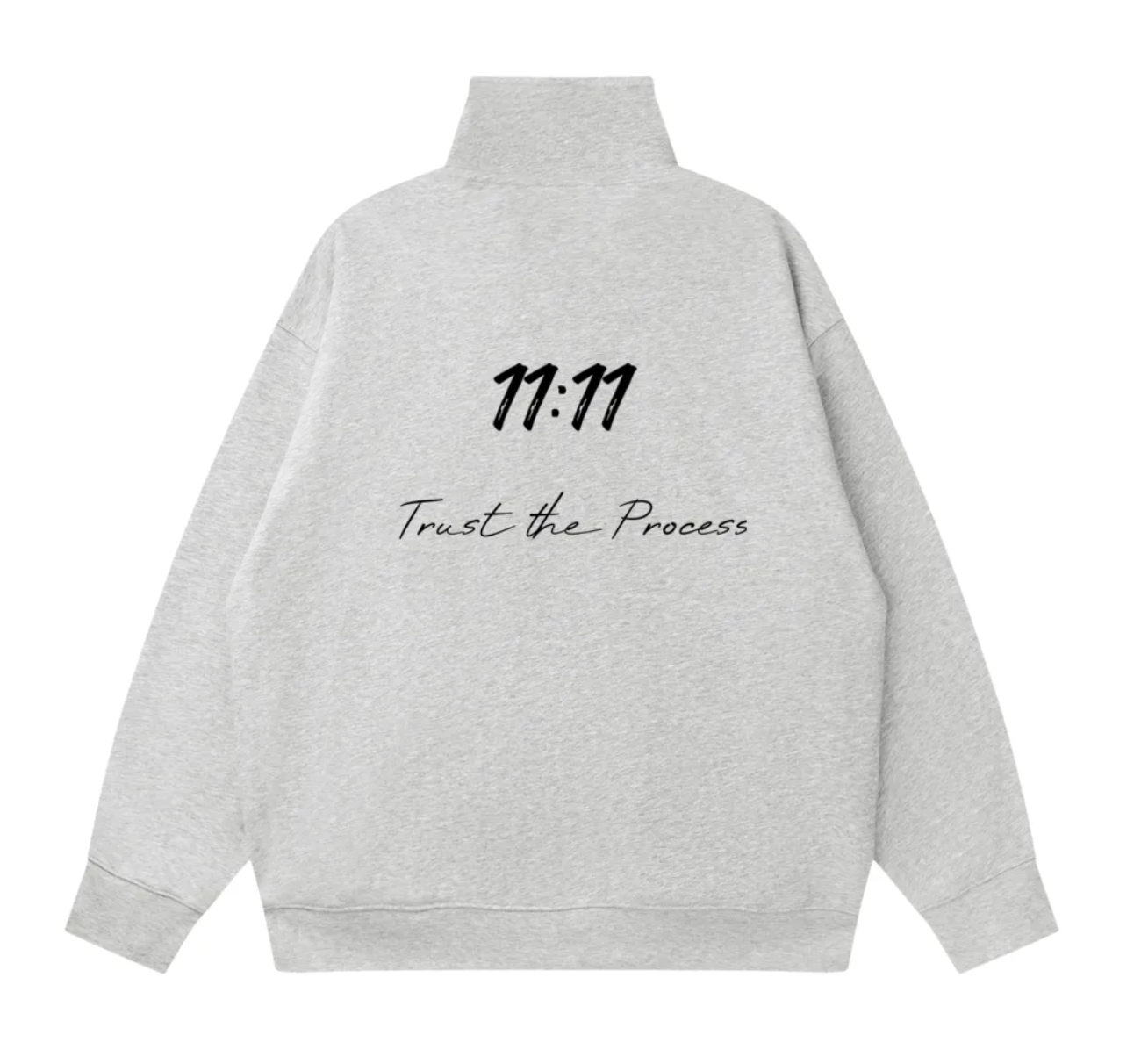 Dainty Quarter-Zip Drop Shoulder Sweatshirt