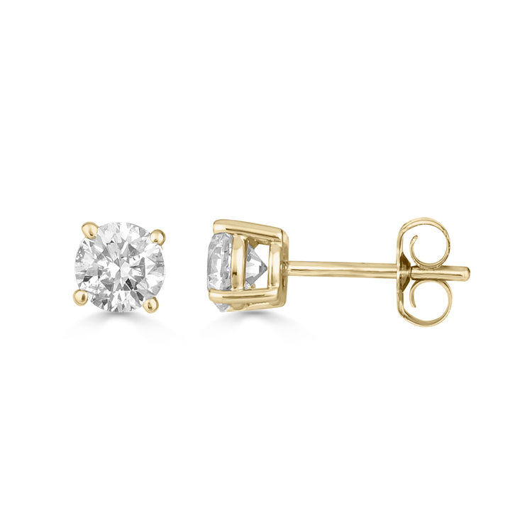 Classic Diamond Stud Earrings