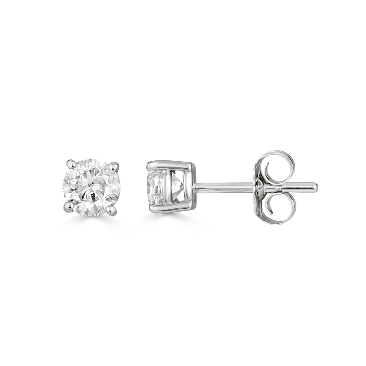 Classic Diamond Stud Earrings