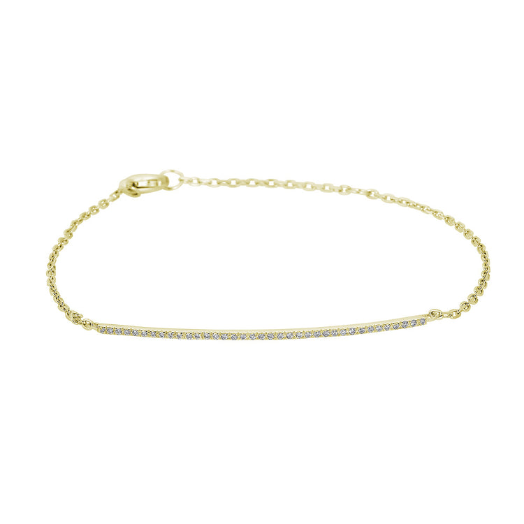 14K Bar Bracelet