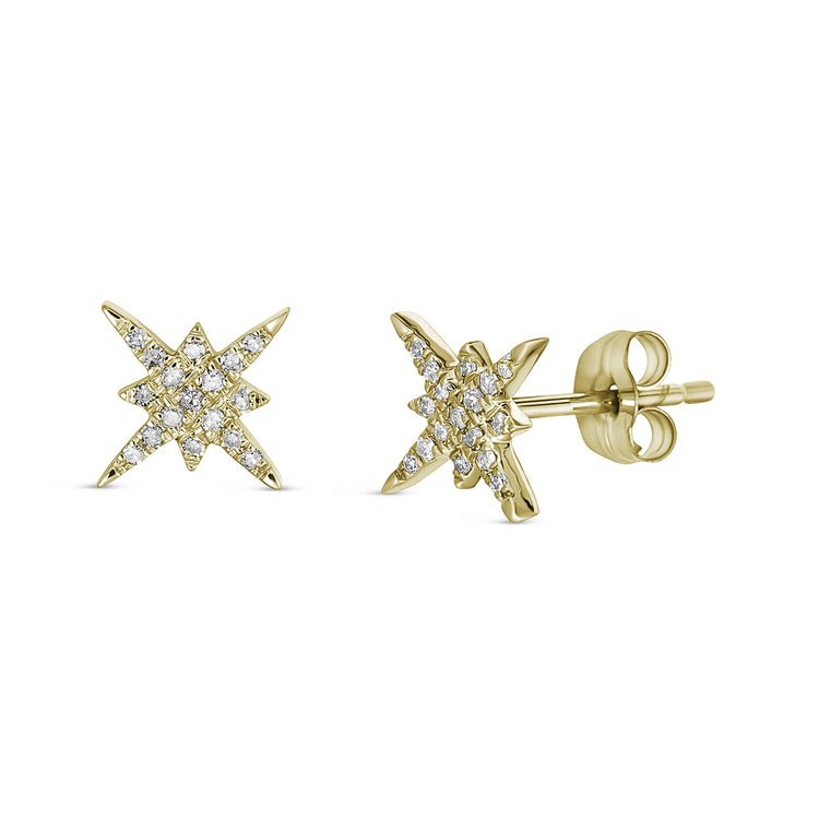 14K Star Stud Earrings
