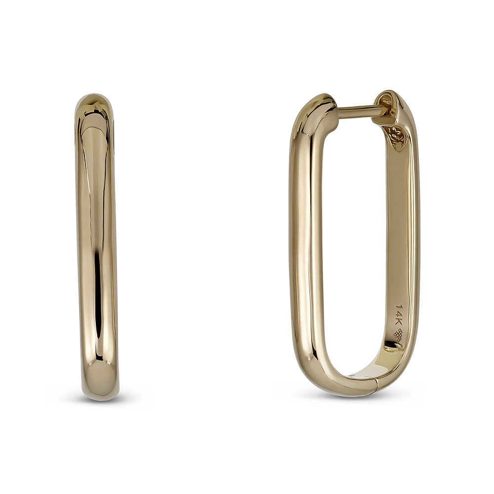 14K Gold Large Huggie Earrings