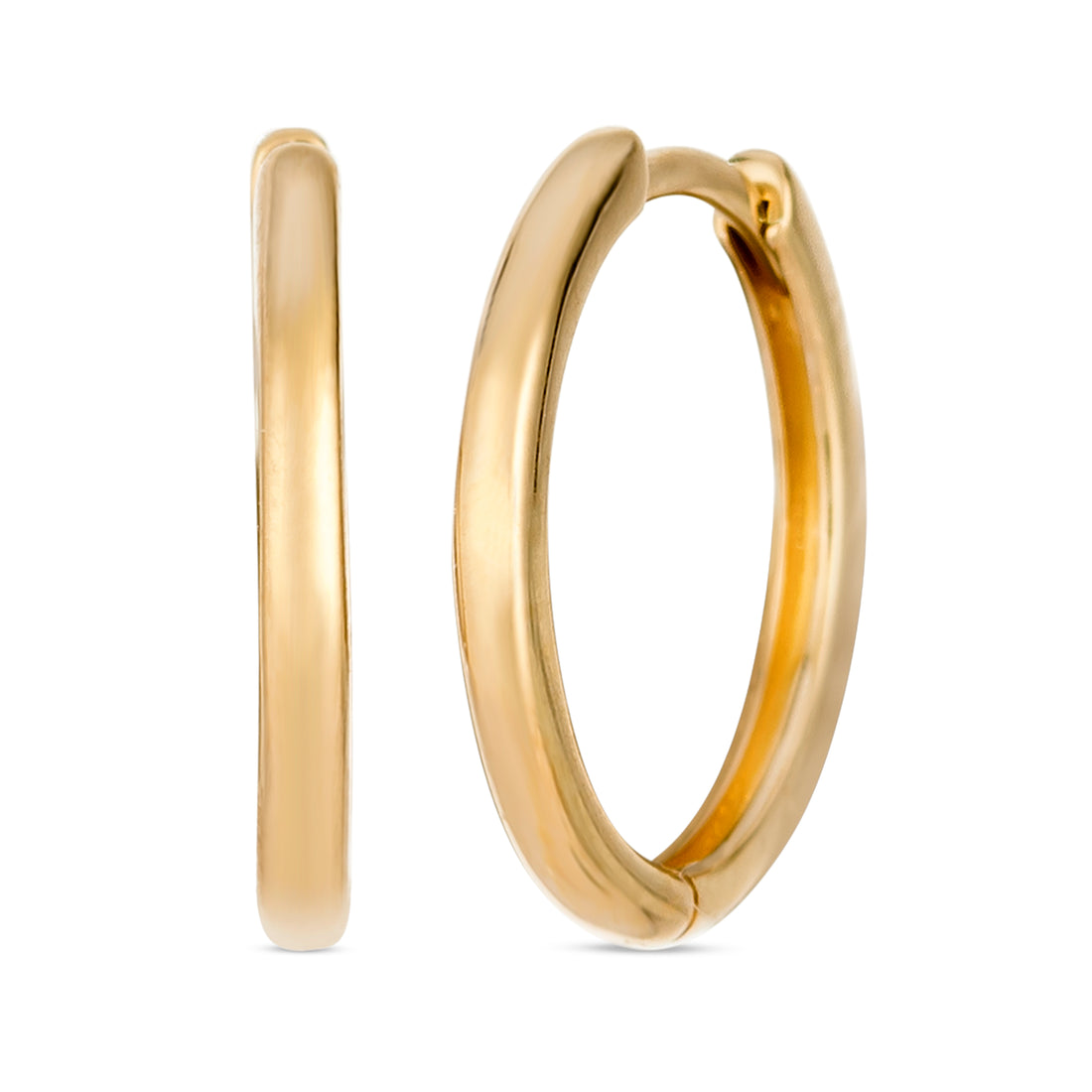 14K Classic Huggie Earrings