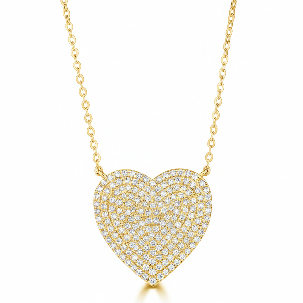 14K Gold Classic Heart Necklace