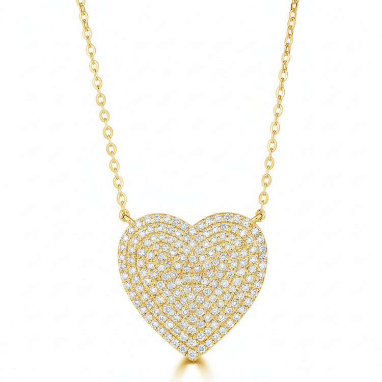 14K Gold Classic Heart Necklace