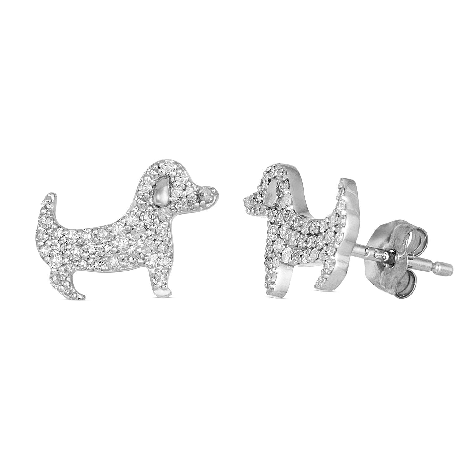 Puppy Diamond Studs