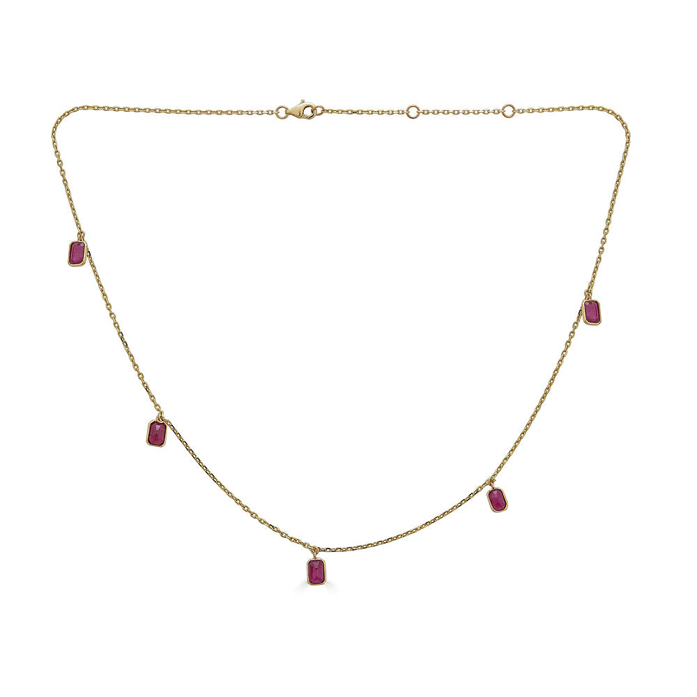 Ruby Station Necklace