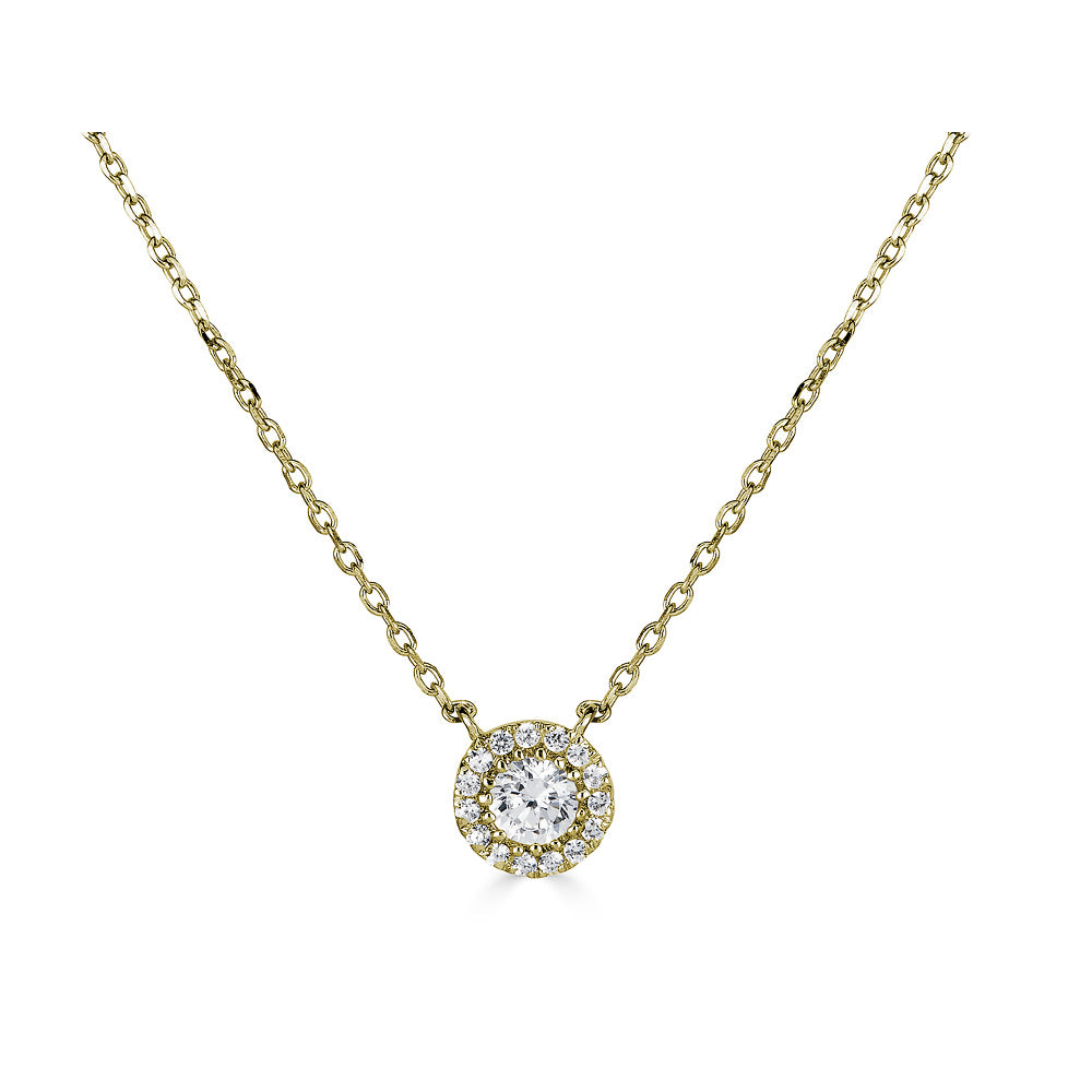 Diamond Halo Necklace
