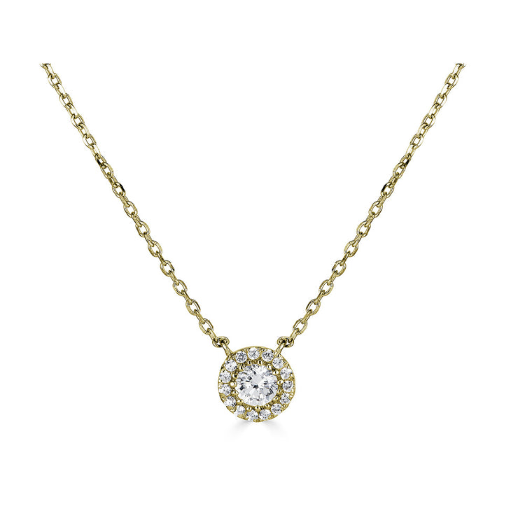Diamond Halo Necklace