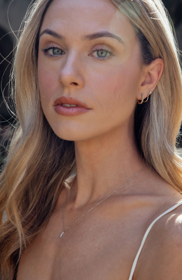 14K Gold Moon Necklace