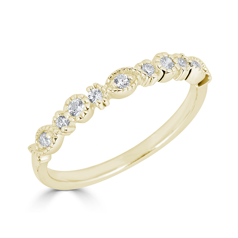 14K Multi-Shape Stackable Band